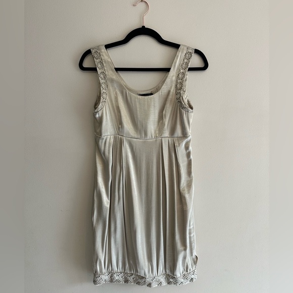 Lovelygirl Light Gold Dress Size S - Picture 1 of 5